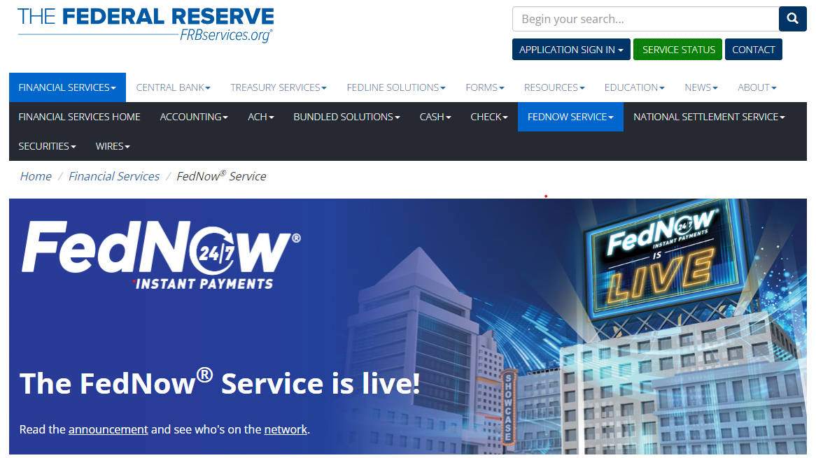 FedNowWebsite