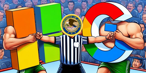 Microsoft and Google fighting with DOJ as referee