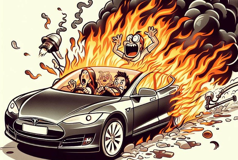 Tesla on Fire