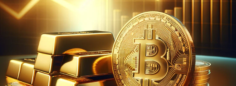 Gold Bitcoin Rising in Price Together