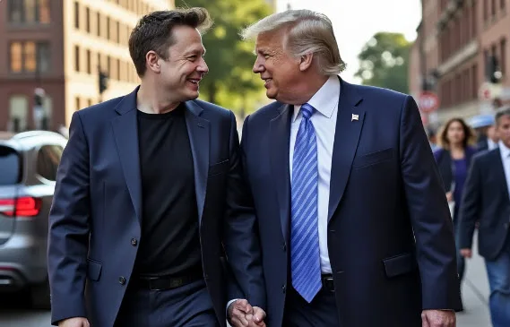 Donald Trump and Elon Musk Bromance