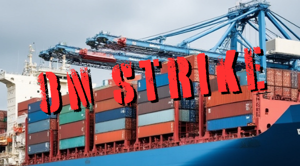 US Port Workers On Strike