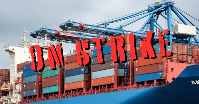 US Port Workers On Strike