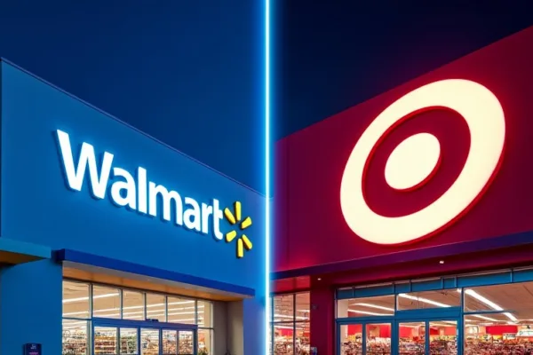 Walmart and Target Side by Side