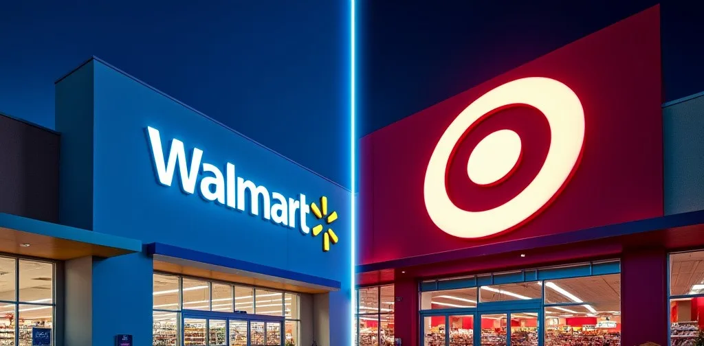 Walmart and Target Side by Side