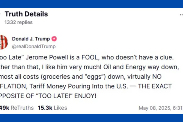 Trump Calling Powell a Fool