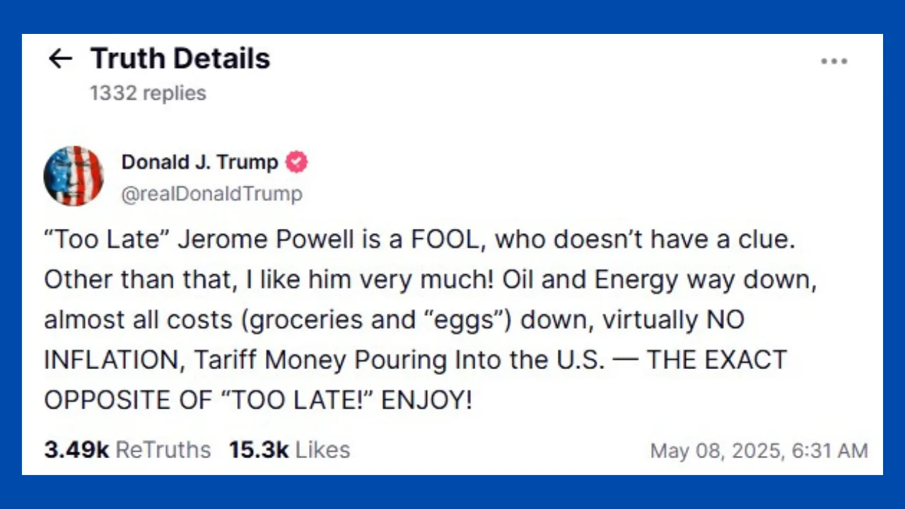 Trump Calling Powell a Fool