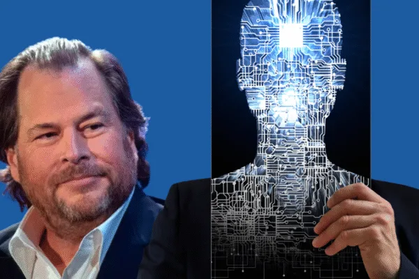 Mark Benioff Salesforce AI 50 Percent