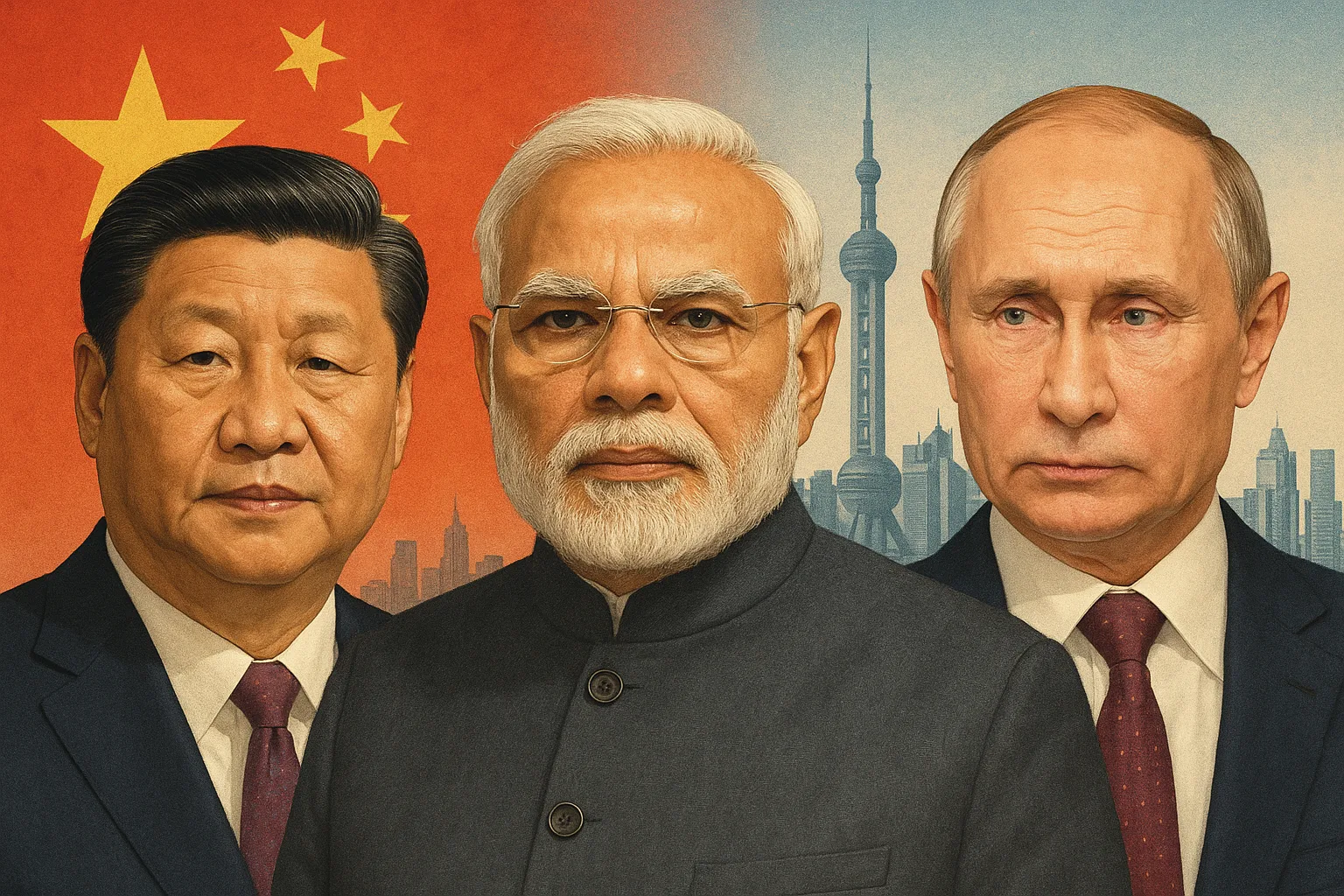 Xi, Modi, and Putin Unite in China