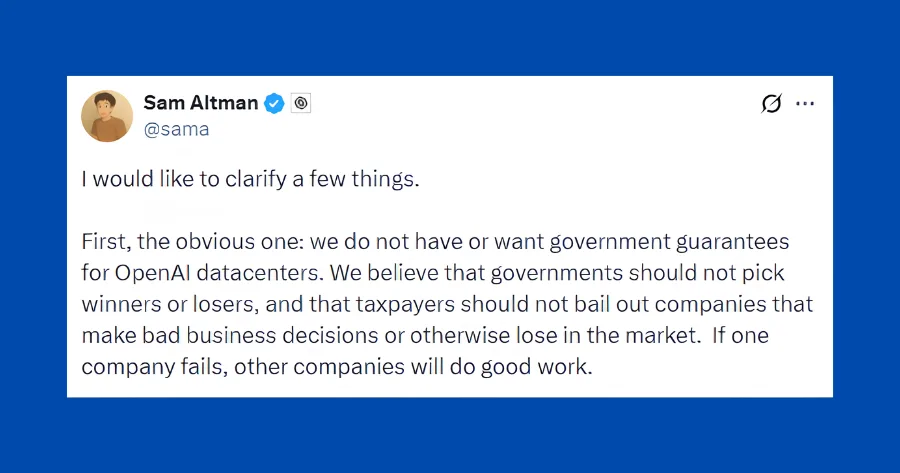 Sam Altman X Post