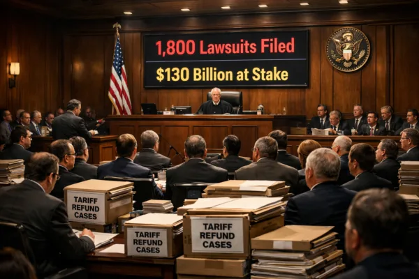 1,800 Companies Rush to Court for Tariff Refunds