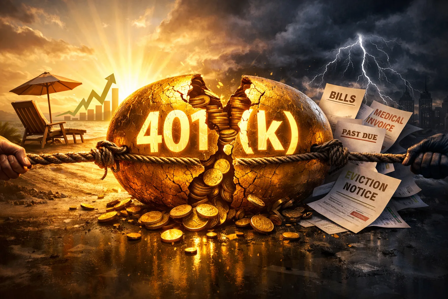Raiding Their 401(k) Savings