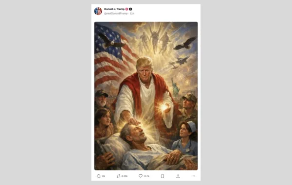 Trump as Jesus