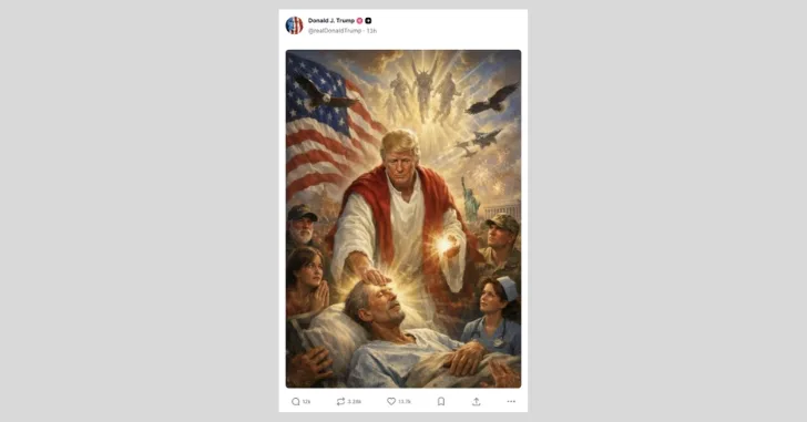 Trump as Jesus