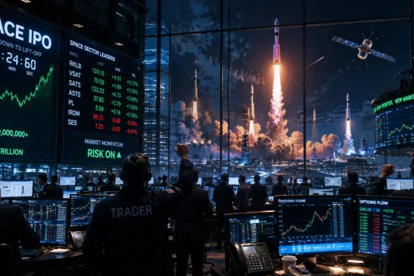 Space IPO excitement on the trading floor