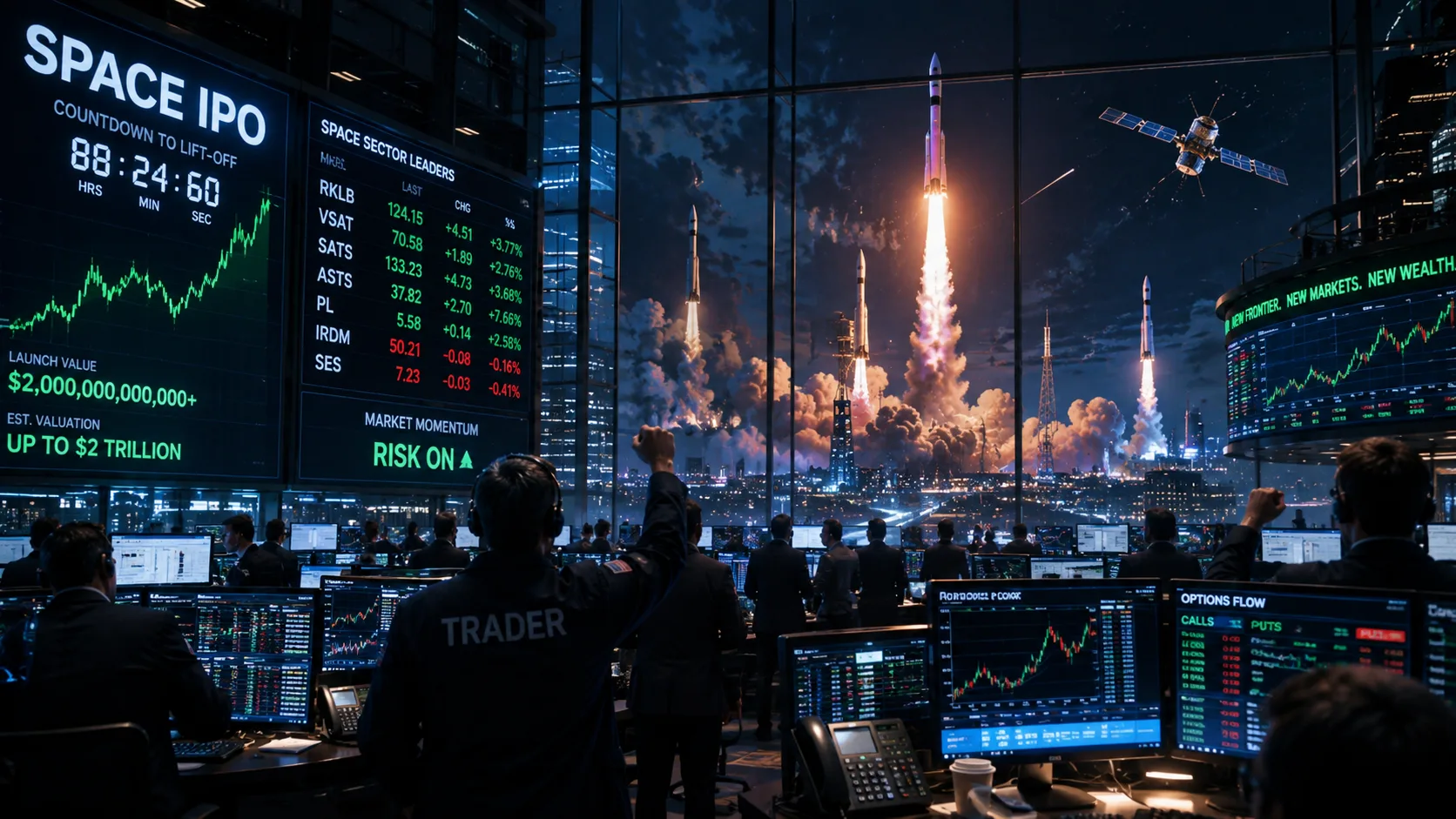Space IPO excitement on the trading floor