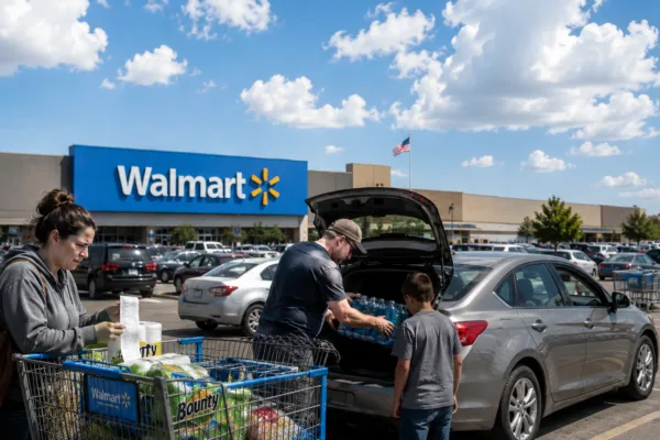 Rising costs at Walmart parking lot