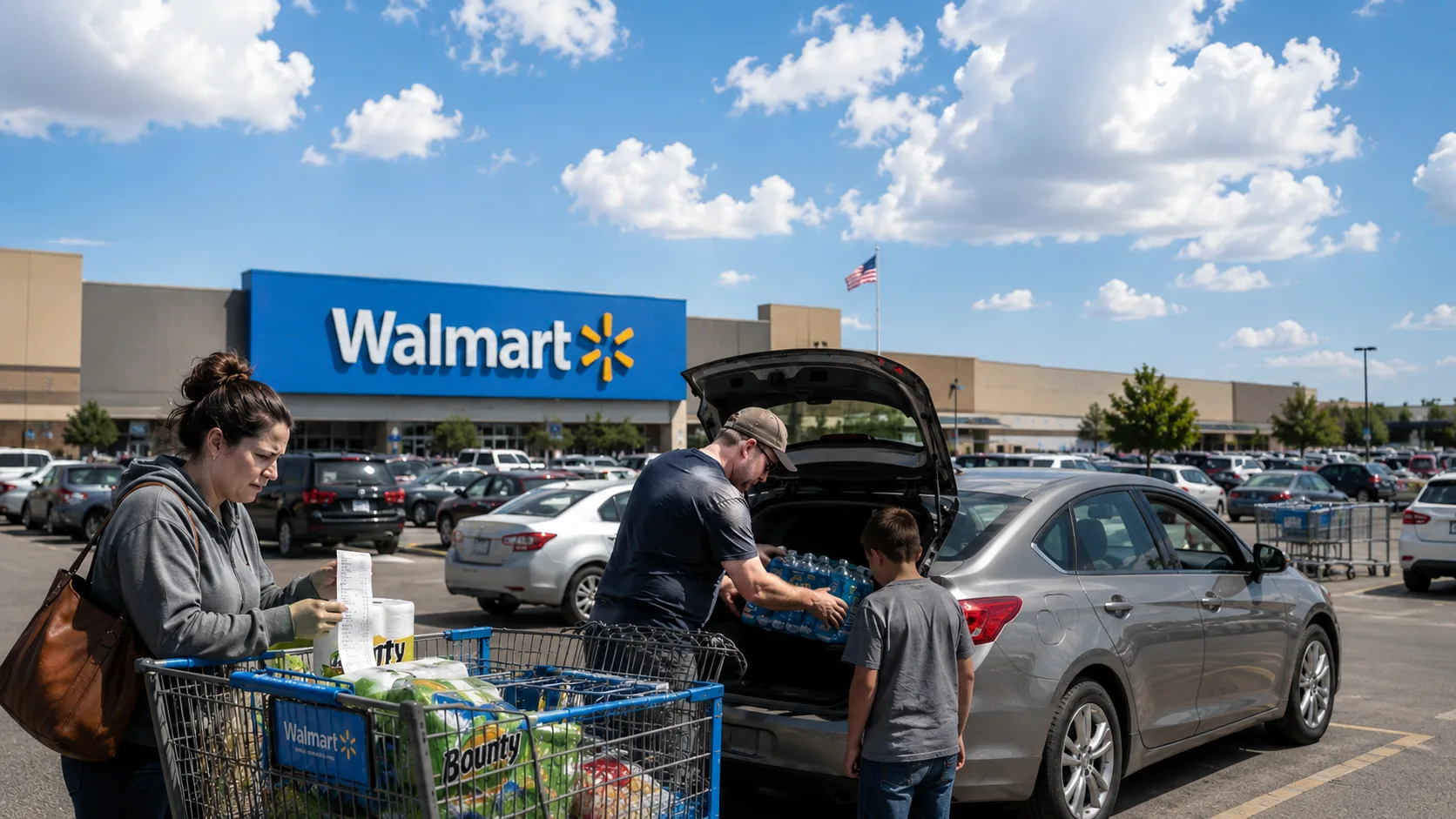 Rising costs at Walmart parking lot