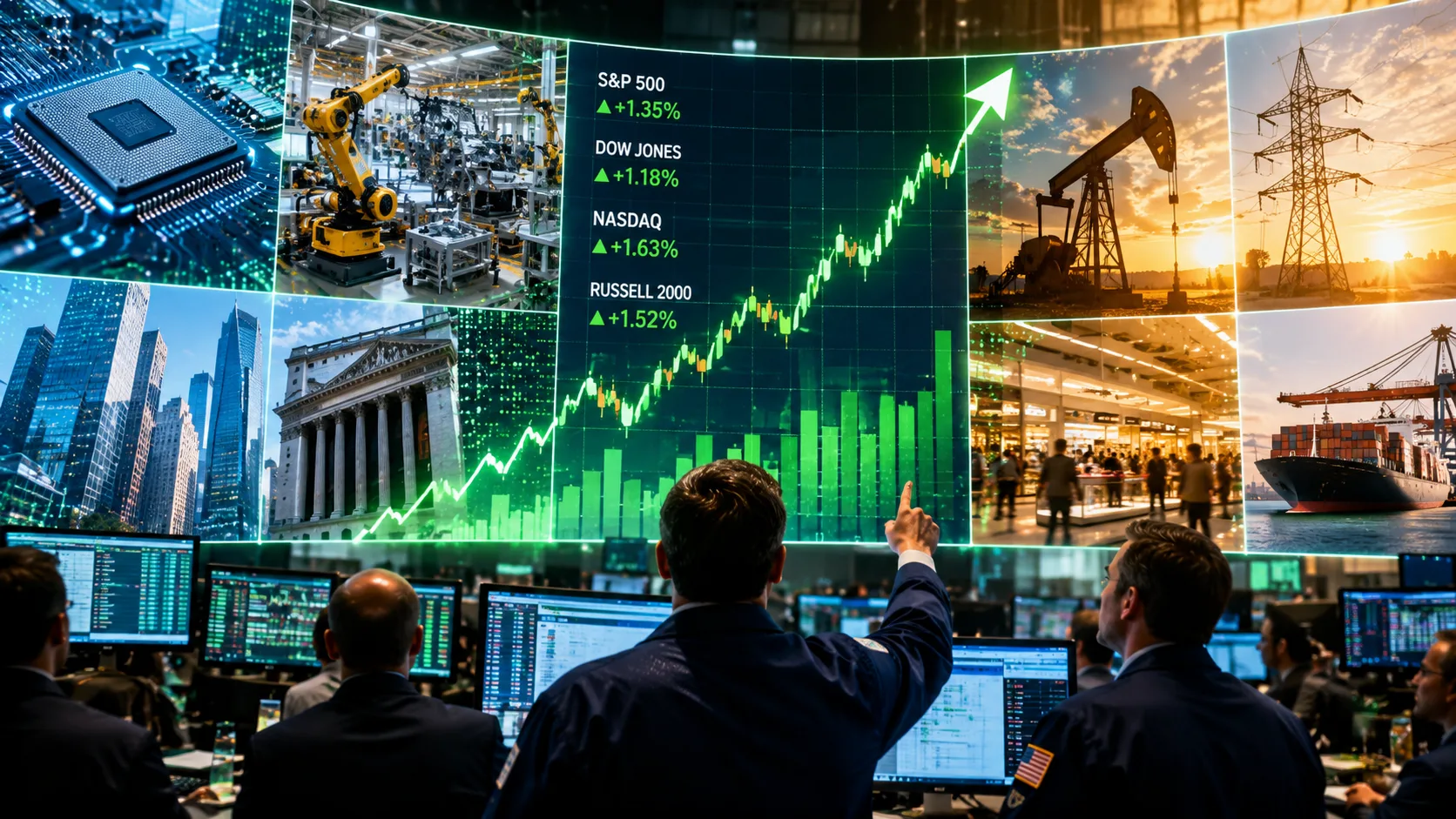 Stock market rally broadens beyond AI stocks as Wells Fargo predicts an everything rally across technology, industrial, financial and energy sectors.