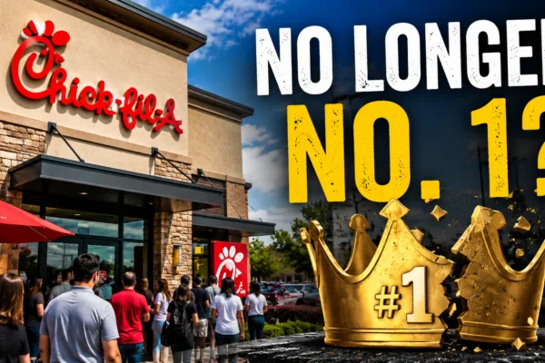 Chick-fil-A loses its top ranking in a major customer satisfaction survey as a new fast-food chain claims the No. 1 spot in America.
