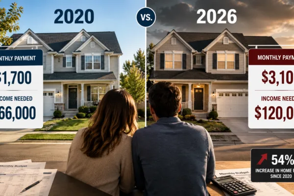 The income needed to buy a home has nearly doubled since 2020, with mortgage payments rising from $1,700 to $3,100 per month.