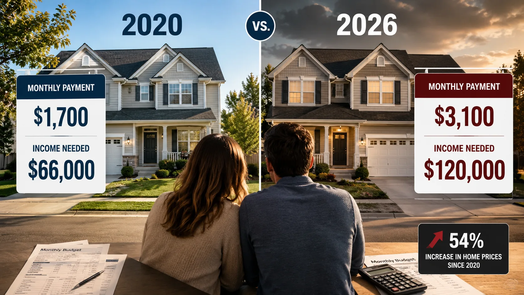 The income needed to buy a home has nearly doubled since 2020, with mortgage payments rising from $1,700 to $3,100 per month.