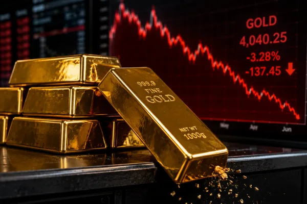 Gold bars in market volatility
