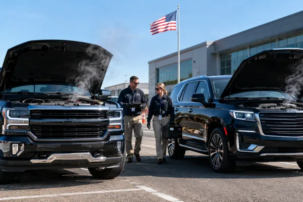 GM pickup truck and SUV with smoking engines under investigation by federal safety regulators.