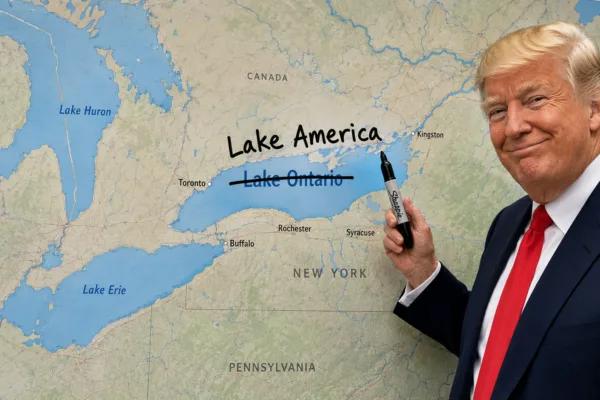 Trump Renames Lake Ontario Lake America