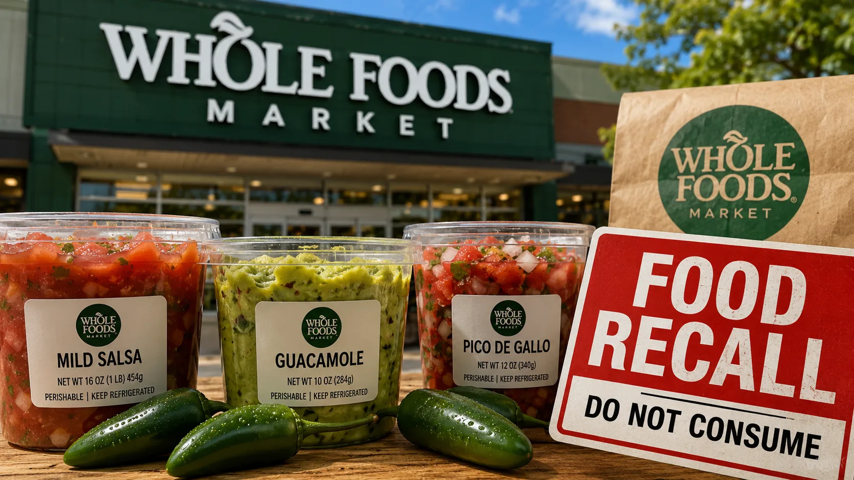 Whole Foods salsa, guacamole and pico de gallo recalled over salmonella concerns linked to jalapeños