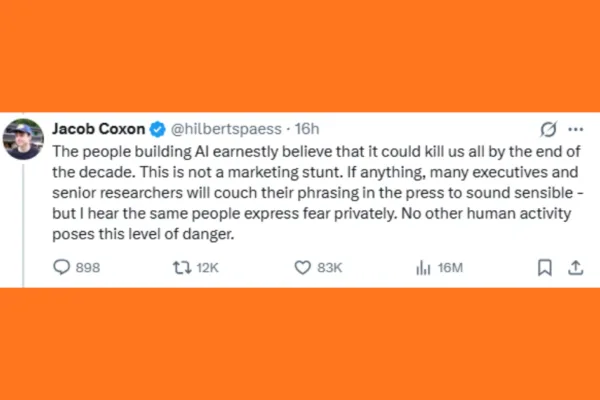 Anthropic Insider Says AI Has a Greater Than 10% Chance of Killing Humanity Within a Decade