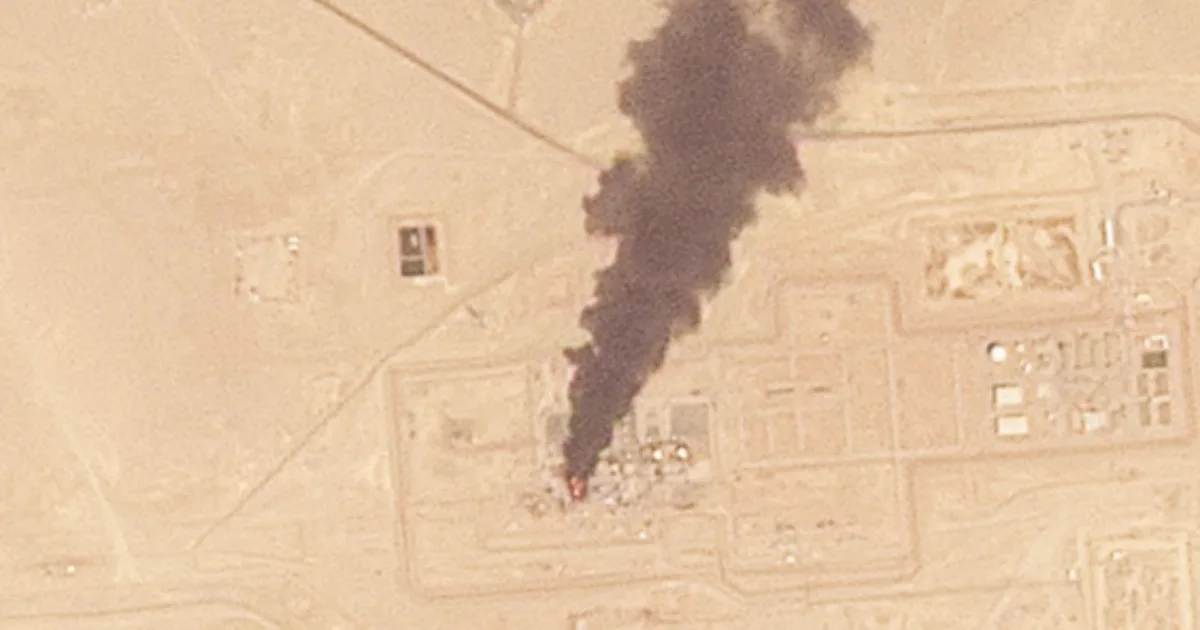 Desert Pipeline Facility in Smoke