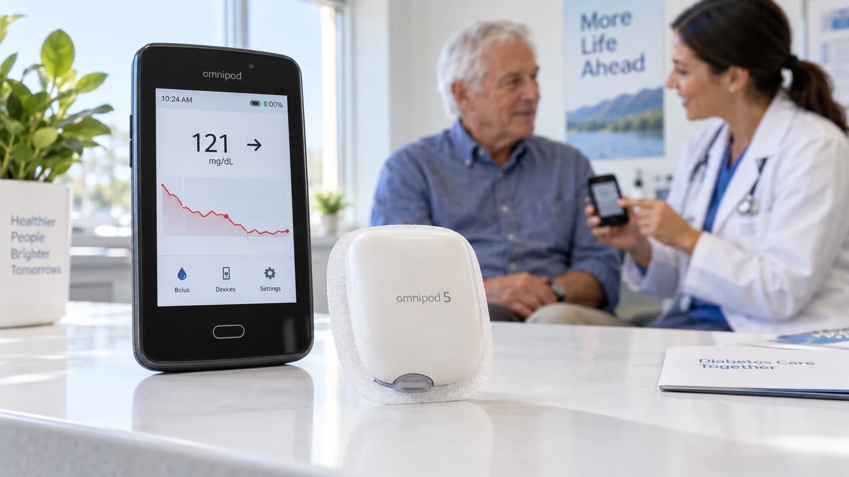 Insulet Omnipod 5 insulin delivery system as medical device stock falls despite Type 2 diabetes growth potential