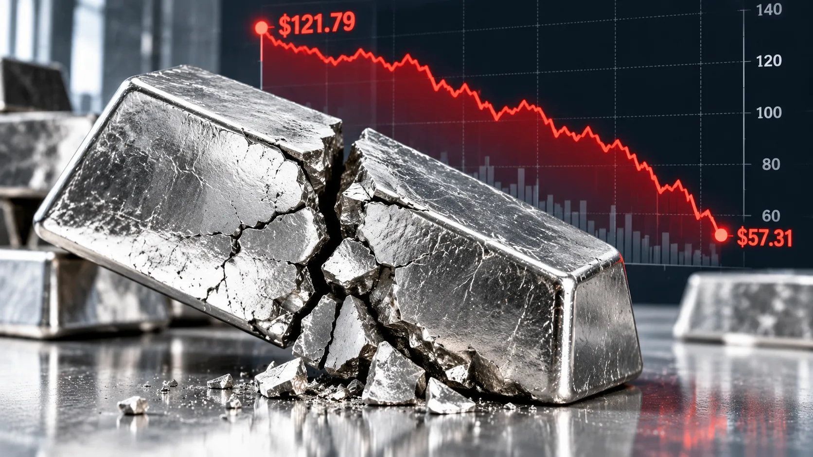 Cracked Silver Bar Market Crash