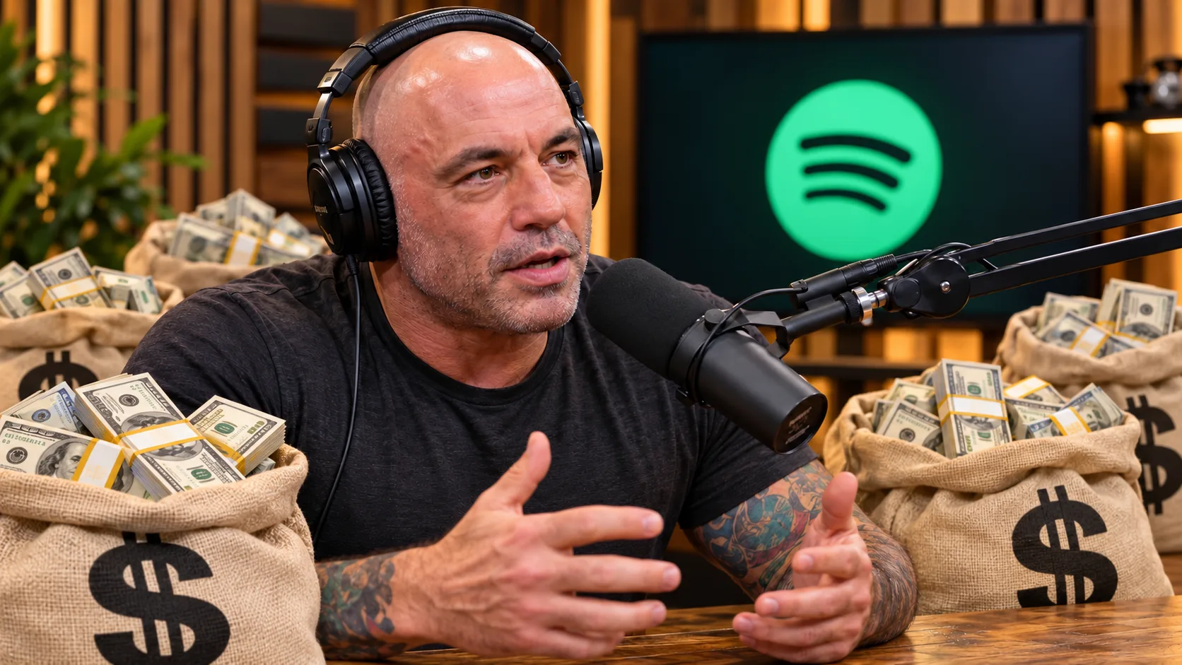 Joe Rogan’s Spotify Money Bag Podcast