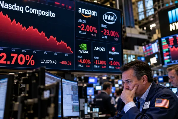 Market Crash on the Trading Floor