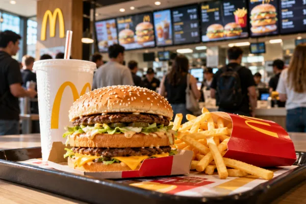 McDonald’s Meal Amid Lunchtime Rush