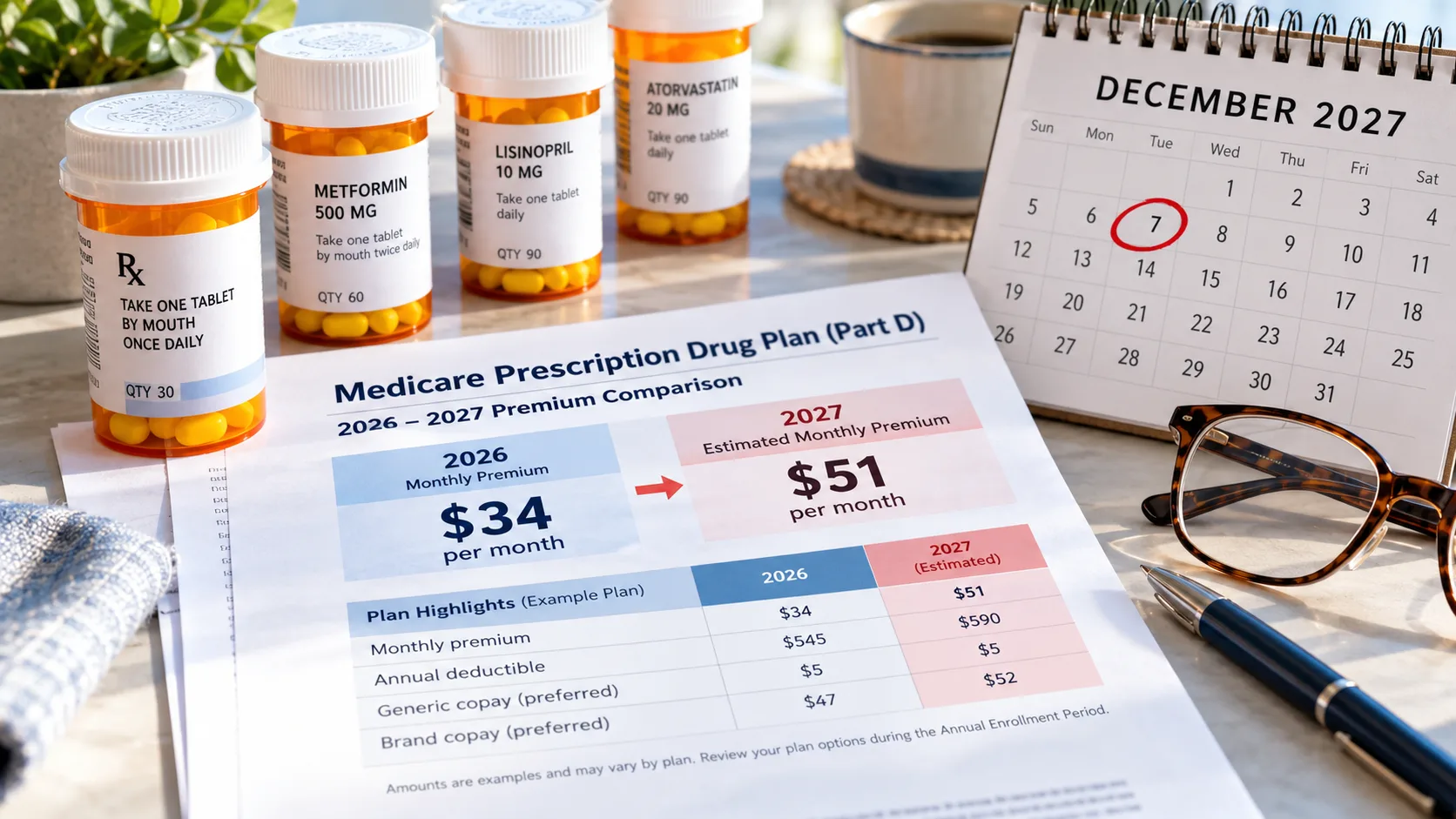 Medicare Plan Comparison Still Life