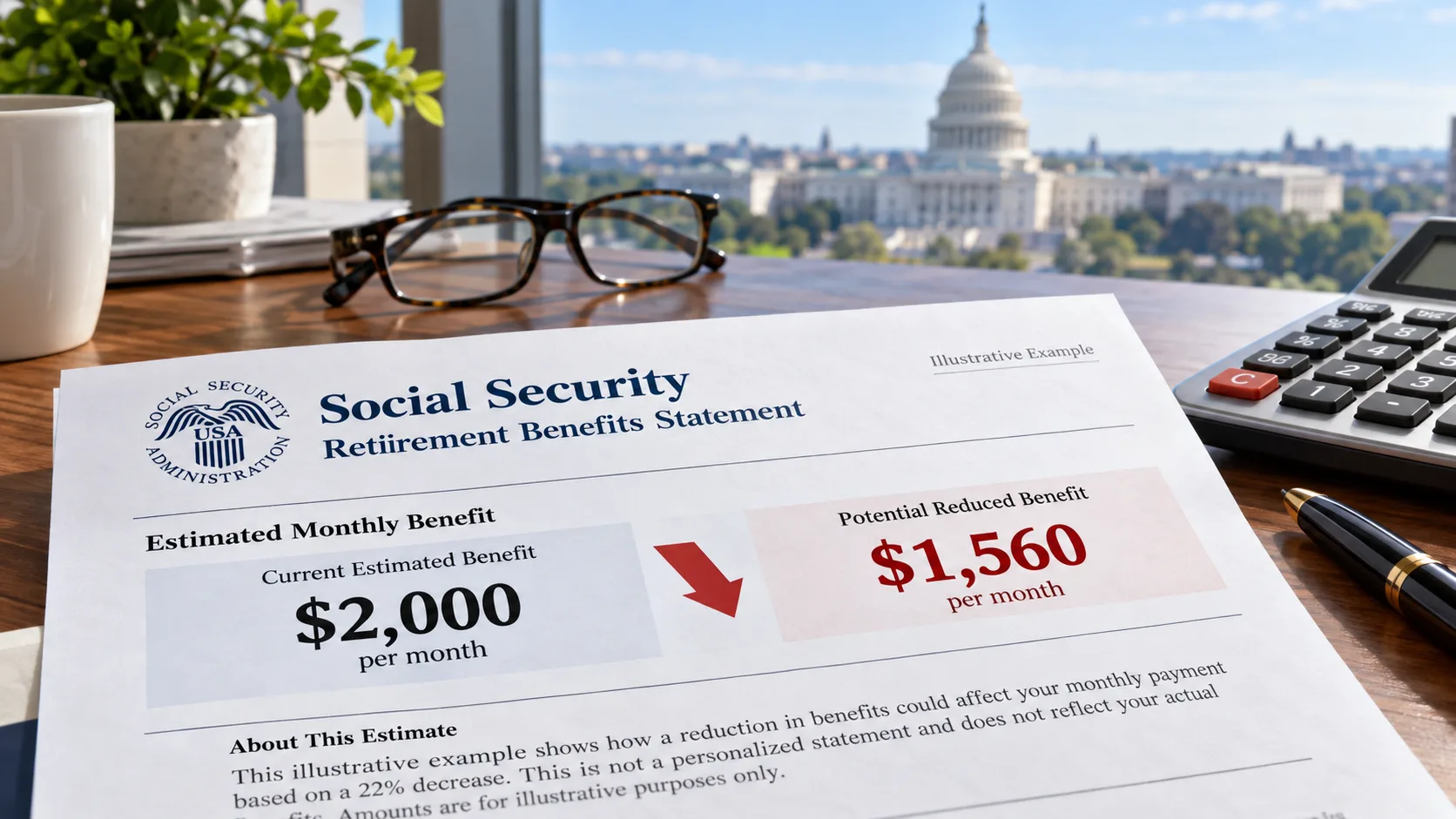 Social Security Benefit Reduction Statement